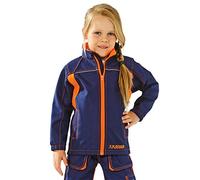Planam 6131122 Size 122/128 "Junior" Softshell Jacket - Marine Blue/Orange