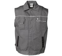 Planam Men's Canvas 320 Vest Canvas 320 Inch Size S in Grey/Black (Pack of 1)