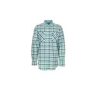 Planam Size 45/46 482045 Hemd "Country" Long Sleeve Shirt - Green Checked