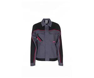Planam Unisex Highline Damen Bundjacke Woman Waisted jacket Highline Size 34 in slate/black/red (pack of 1)