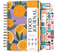 Planberry Food Journal for Women, Weight Loss Tracker, Orange Fresh