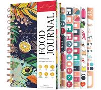 PLANBERRY Pocket Food Journal Premium - Daily Nutrition Planner with Diet & Calorie Tracker - Wellness Diary for Tracking Meals & Exercise - Weight Loss Log - 4x6.7″ Hardcover(Summer Smoothie)