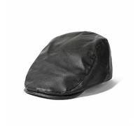 Plancholo Mens Classic Newsboy Cap Beret PU Leather Ivy Flat Golf Driving Hat