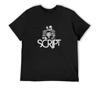 PLANDOO The Script Band Mens T Shirt M Black
