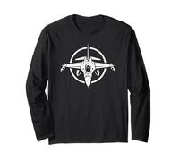 Plane Fire Jet War Combat Airplane Pilot Long Sleeve T-Shirt