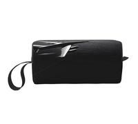 (Plane Flying Over The sea) Print Compact Travel Pouch - Lightweight Handheld Organizer, 600d Oxford Fabric & Foam Padding, Gym Essentials