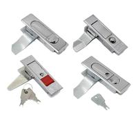 Plane Handle Panel Door Locks Electrical Cabinet Box Lock Furniture Drawer Wardrobe Locks 1Pcs(MS503,Without Key)
