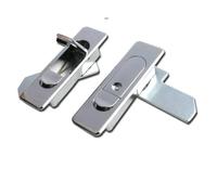 Plane Handle Panel Door Locks Electrical Cabinet Box Lock Furniture Drawer Wardrobe Locks 1Pcs(MS509 Chromed Plated,with Key)