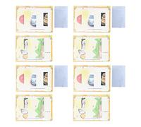 Plane Mirror Kit DIY Optical Science Experiment Set Educational Teaching Tool for School Students Physics Learning 4 Lens 8 Picture Cards Paper Material