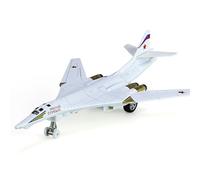 Plane Model For Soviet Union TU160 Supersonic Bomber Alloy Adult Toys Collection Men's Desk Decoration 10 Inches(White)