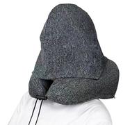 Plane Neck Pillow | Washable Hooded Memory Foam Portable Support,Airplane Neck Support,for Car Road Trip Airport Trips Picnic Offices Break Naptime Reading Sitting Bed Patients Recliner Chin