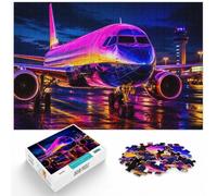 Plane Neon, Classic Puzzle, 1000 Pieces, 1000pcs (40x28cm) | For relaxed holiday time, this adult jigsaw puzzle with 1000 pieces works well for shared time during the holidays.