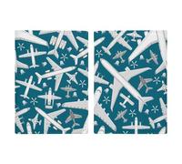 Plane Pattern Aircraft Airplane Jet Travel Passport Wallet Credit Card Holder Cover Case Protector