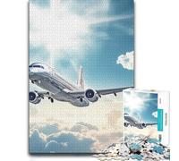 Plane Sky Paper Jigsaw Puzzle 1000pcs (70x50cm) Gift for Adults | Choose a screen-free activity for adults around the table for relaxed downtime.
