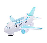 Plane Toy Model - Aircraft Toy Vehicle Play Set with LED and Music | Interactive Aviation Play System, Cartoon Airplane Helicopter Toys Accessory for Kids Age Three to Eight Indoor Plays