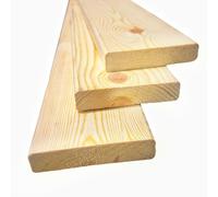 Planed Pine Timber Board 20mm x 95mm (Approx. 3/4" x 4") - Rounded Corners - Untreated Softwood - Fence Rails, Garden Projects & DIY Batten - 600mm-1900mm Lengths (5, 1500)