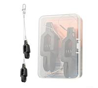 Planer and Downrigger Fishing Line Release Snap Clip with Cable Puller Function Made with Nylon Fiberglass and Stainless Steel Wire Rope (double head)