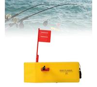 Planer Boards for Fishing, Trolling 10 x 3.5 Inches Off Shore Crappie Planer Boards Kits with Flag, Fishing Accessory for Inshore Offshore Trolling Dragging (Yellow(Right))