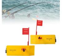 Planer Boards for Fishing, Trolling 10 x 3.5 Inches Off Shore Crappie Planer Boards Kits with Flag, Fishing Accessory for Inshore Offshore Trolling Dragging (Yellow(2pcs))