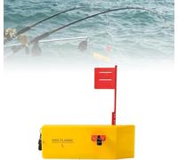 Planer Boards for Fishing, Trolling 10 x 3.5 Inches Off Shore Crappie Planer Boards Kits with Flag, Fishing Accessory for Inshore Offshore Trolling Dragging (Yellow(left))