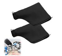 Planer Dust Bag, Mitre Saw Dust Bag 2 PCS Saw Dust Dust Bag with Zipper and Wire Rack Makes It Easy to Dispose of Dust Inside Dust Bag for Miter Saw Fits Model 255 Miter Saw Accessories (Black)