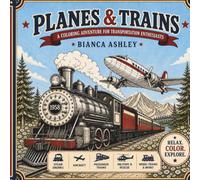 Planes and Trains: A Hobbyist's Coloring Book of Aviation & Railroads
