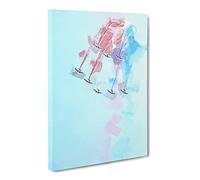 Planes In Formation Canvas Print | Gallery Wrapped 30mm Frame Wall Art | 24x16 inches | Ready to Hang | Abstract Vehicles Picture | Living Room Bedroom Lounge Office