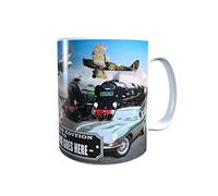 Planes, Trains and Automobiles Classic Cars Personalised Mug Gift
