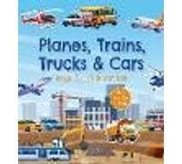 Planes, Trains, Trucks & Cars Sticker, Color & Activity Book
