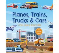 Planes, Trains, Trucks & Cars Sticker, Color & Activity Book : With Over 100 Stickers!
