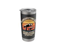 Planespotting Dad Raising The Next Generation Planespotting Stainless Steel Insulated Tumbler