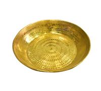 PLANET 007 Indian Traditional Brass Parat Parant Pie Pan Dough Maker Dough Mixer Dough Kneader 12 inches - Fastest Delivery By DHL