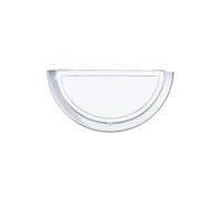 Planet 1 Chrome And Metal And Glass Semi Sphere Flush Wall Light EGLO Metallic Silver One Size