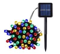 PLANET 100 LED Garden Solar String Light Multi-Coloured Fairy Outdoor 10 m Outdoor Lighting, Multicoloured, Single