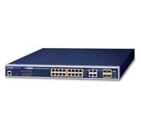 Planet 16-Port 10/100/1000T 802.3at PoE + 4-Port Gigabit