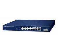 Planet 24-Port 10/100/1000T + 2-Port 1000X SFP Web Smart Ethernet, W128845493 (1000X SFP Web Smart Ethernet Switch)