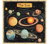 Planet 5D Diamond Art Kits, Starry Sky Diamond Art for Beginners Adults, DIY Cross Stitch Embroidery Crafts Pictures, DIY Round Full Drill Crystal Kits, for Home Wall Decor, Gifts, 18x18in 0-5334