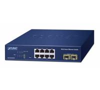 Planet 8 Ports 10/100/1000T + 2 Ports 1000X SFP Web Smart Ethernet, W128845491 (Smart Ethernet 1000X SFP Network Switch)