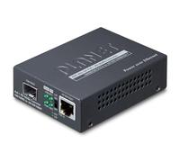 Planet 802.3at PoE+ PD network media converter 2000 Mbit/s Black