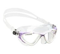 Planet Anti Fog Premium Swim Goggles Mask, 100% Anti UV (Made in Italy),White/Lilac - Clear Lens