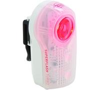 Planet Bike Superflash Turbo Bike Tail Rear Light, Two Modes, Multiple Mounting Options, Works with Joggers and Scooters, Battery Operated with 100 Hour Run Time