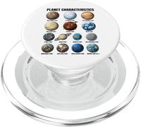Planet Characteristics Educational Space Science Chart PopSockets PopGrip for MagSafe