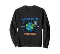 Planet Climate System Warning Environmental Illustration Sweatshirt