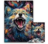 Planet Color Fox 1000 Piece Jigsaw Difficult Puzzles for Adults Family Interactive Game Craft Gift with Colorful Artwork 1000 PCS(38x26cm)