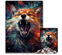 Planet Color Fox Jigsaw Puzzle 1000 Pieces Paper Jigsaw Puzzles for Adults Brain Challenge Gift Educational Activity for Teenagers 1000 PCS(38x26cm)