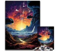 Planet Color Landscape Jigsaw Puzzles for Adults 1000 Piece Puzzles for Adults Educational Activity for Cognitive Skills Cognitive Skill Improvement 1000 PCS(38x26cm)