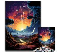 Planet Color Landscape Puzzle 1000 Pieces Jigsaw Challenging Puzzles for Mother'S Day Birthdays Christmas 1000 PCS(75x50cm)