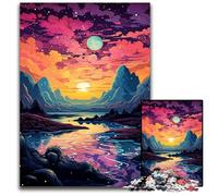 Planet Color Landscape Puzzles for 1000 Piece Difficult Puzzles for Adults Challenging Brain Teaser Relaxing Toy for Teenagers 1000 PCS(38x26cm)