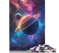 Planet Colorful Auroras Puzzle Customizable Pictures 100% Recycled Cardboard Jigsaw Puzzle for Kids And Adults Age 12 Years Up Unique Gift 1000pcs (75x50cm)