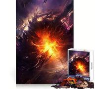 Planet Detonation Hard Jigsaw Puzzle for Adults 1000 Pieces Fine Logic Toy Calm Fun Neat Edge Thoughtful Gift (38x52cm)